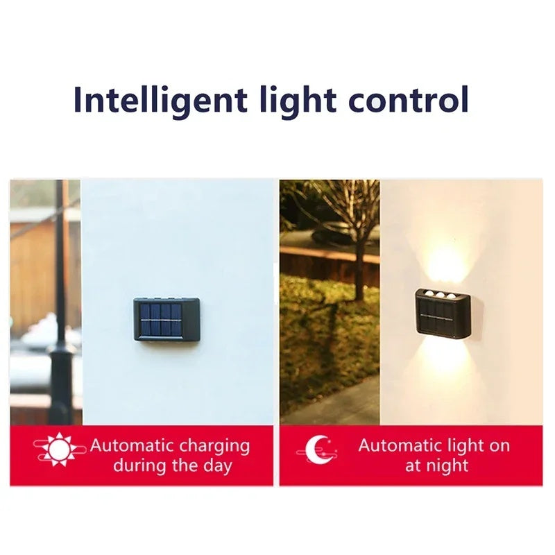 Solar Up & Down Wall Lights (4 Pack) - view 2 of 5